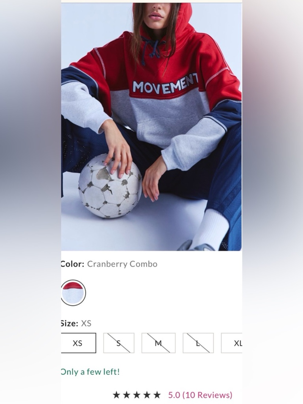 ~ Free People Movement ~  Final Call Colorblock Logo Hoodie ~ XS ~ NWT ~ - Picture 11 of 14